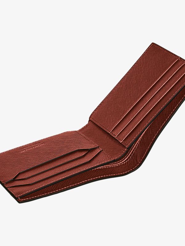 Portefeuilles 6 CC SARTORIAL rouille, MONTBLANC