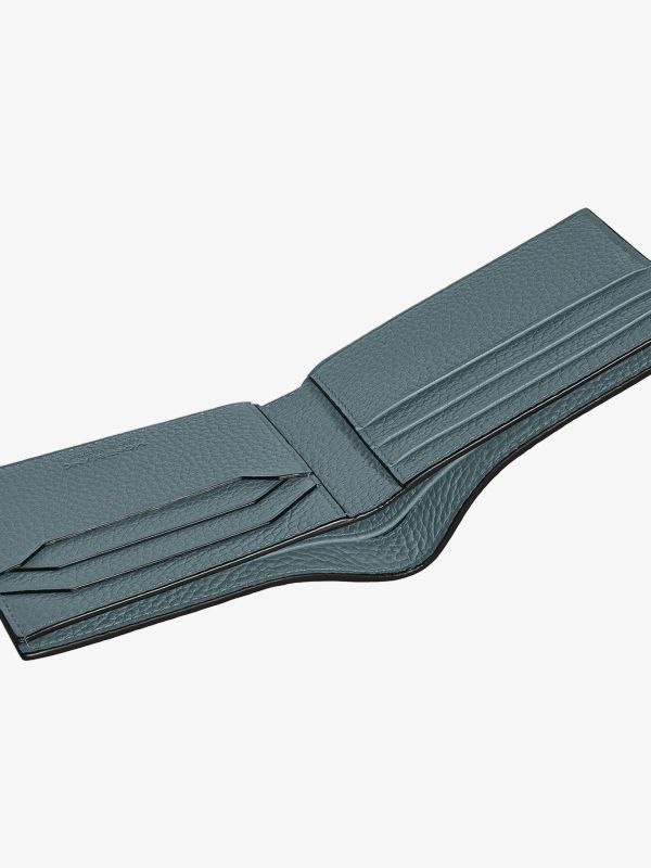 Portefeuilles 6 CC GRAIN bleu gris, MONTBLANC