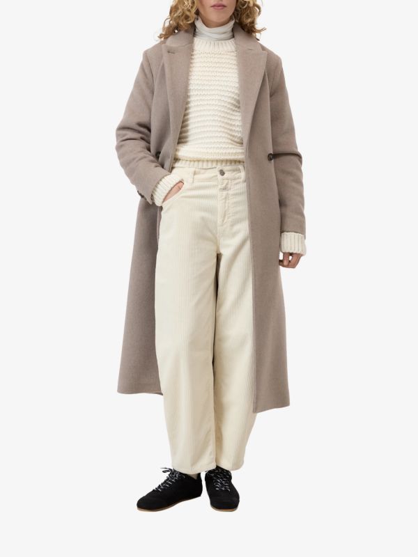 pantalons en velours "Jazzie" blanc cassé, CLOSED