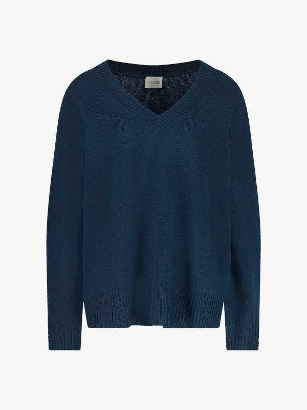Wollpullover nachtblau