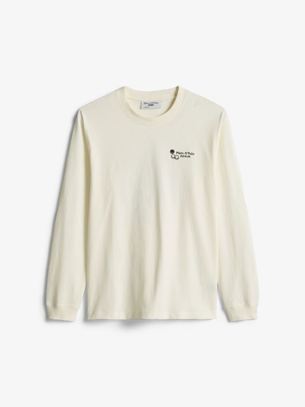 Langarmshirt weiss