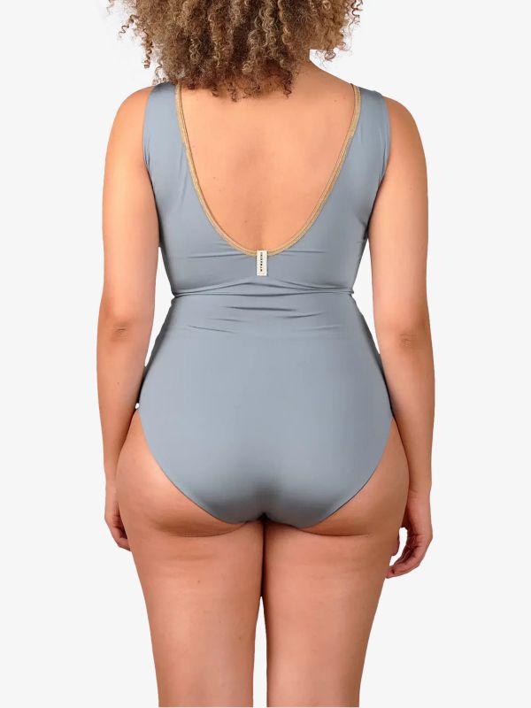 Badeanzug "Purebody Classic Shine" blaugrau, MYMARINI
