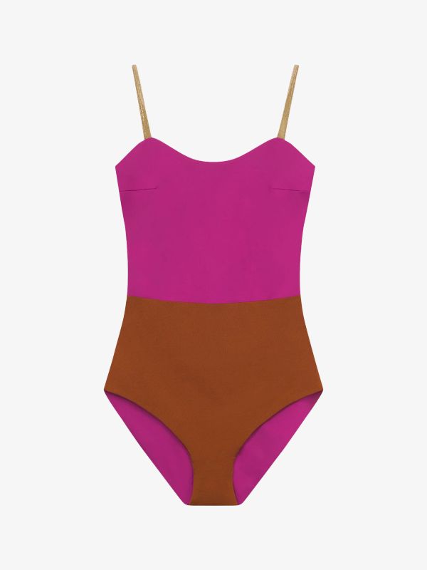 Badeanzug "Cleanbody Shine" pink