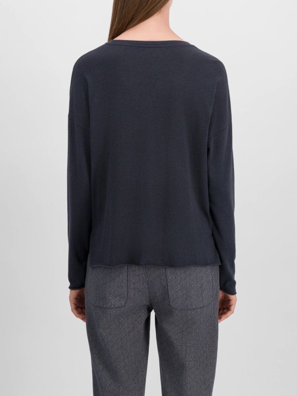 Athleisure-Shirt dunkelblau, JUVIA