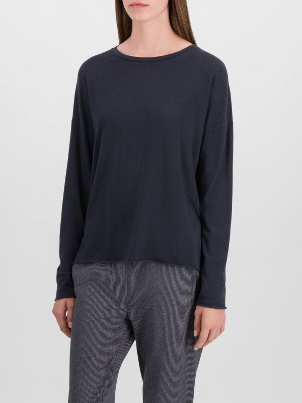 Athleisure-Shirt dunkelblau, JUVIA