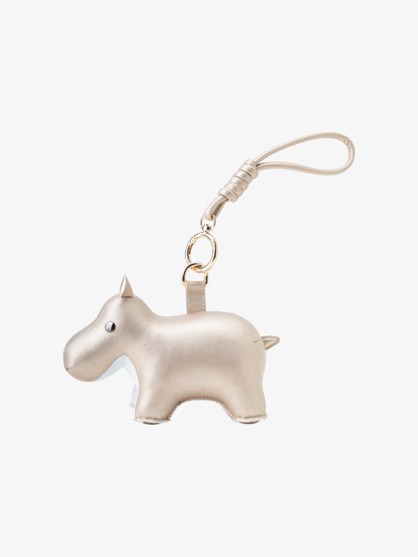Porte-clés Hippo Gold/White dorée, ZÜNY