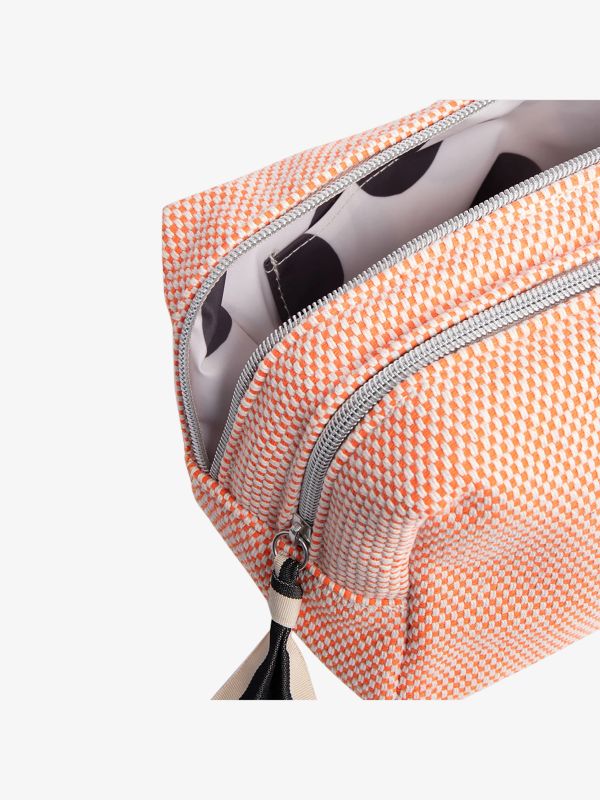 Trousse de toilette orange intermédiaire, CAROLINE GARDNER