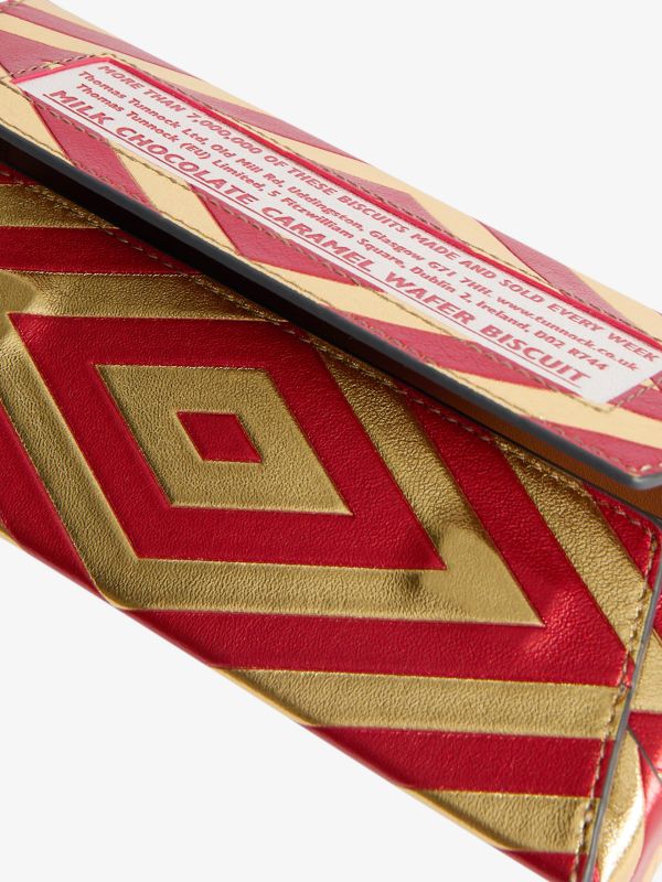 étui à lunettes Tunnock dorée, ANYA HINDMARCH
