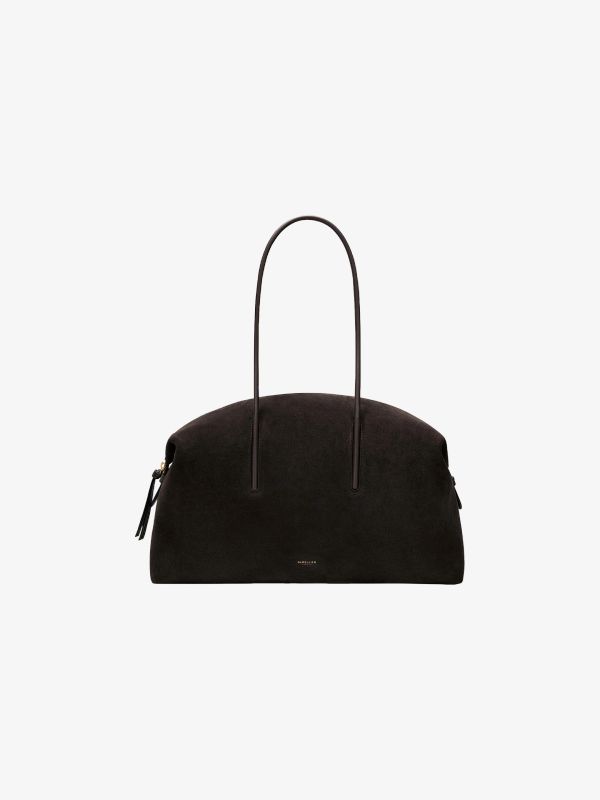 Schultertasche "Stockholm" dunkelbraun