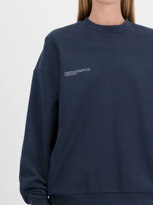 Sweat oversize "365 Midweight" navy, PANGAIA