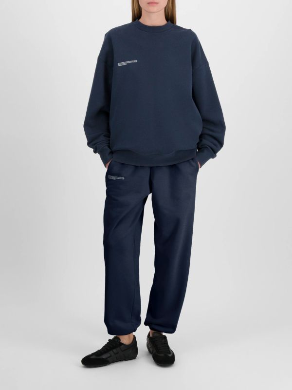Sweat oversize "365 Midweight" navy, PANGAIA