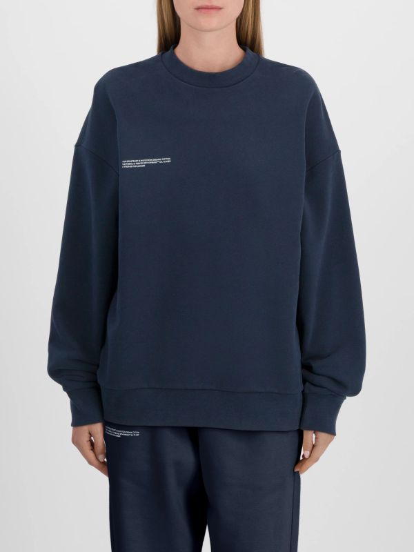 Sweat oversize "365 Midweight" navy, PANGAIA
