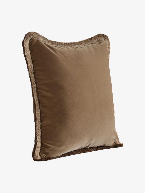 Housses de coussins avec remplissage Margeaux taupe, SOHO HOME