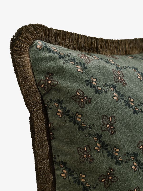 Housses de coussins avec remplissage Mira bleu/à petits motifs, SOHO HOME