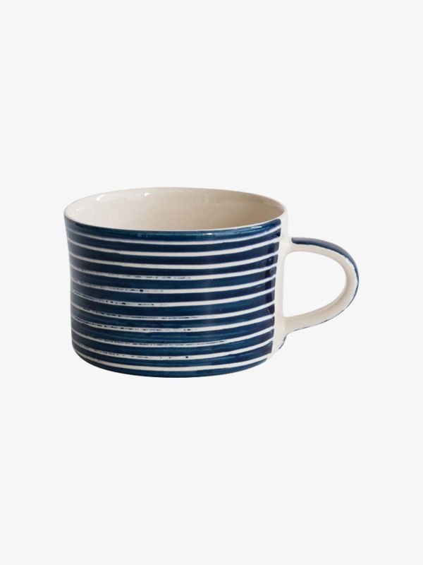 Tasse blau gestreift