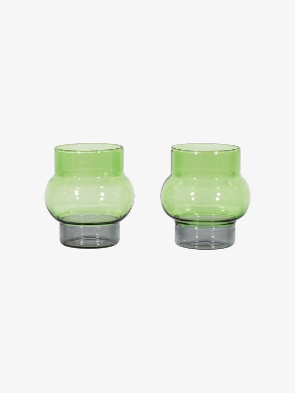 Set de verres 2 pcs. vert clair