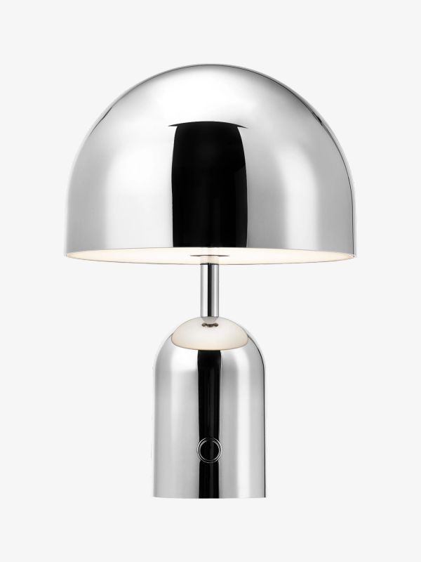Lampe de table BELL argentée