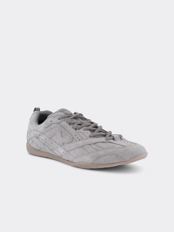 Ledersneaker grau, REPRESENT