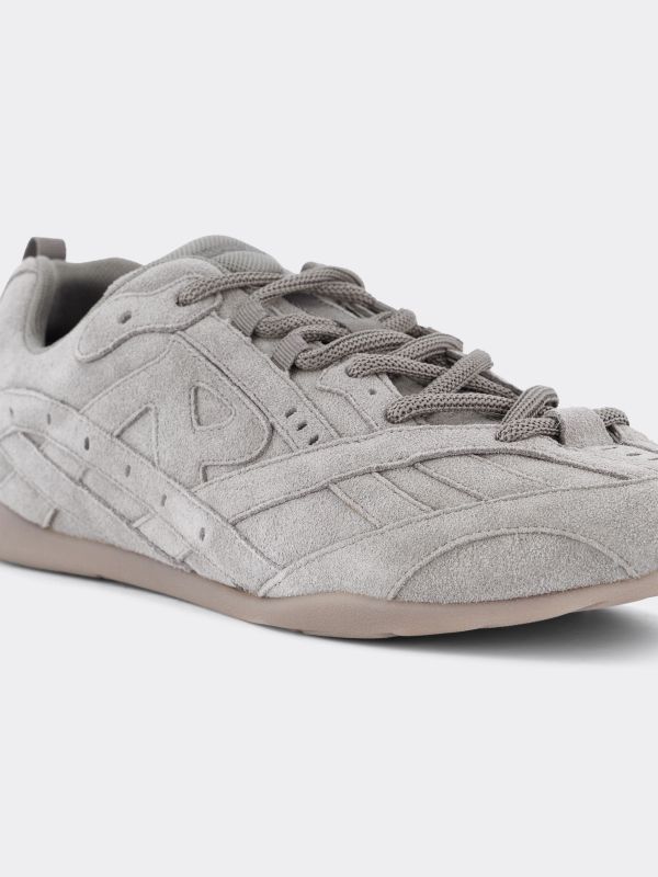 Ledersneaker grau, REPRESENT