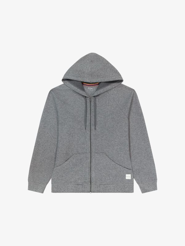 sweat à capuche gris