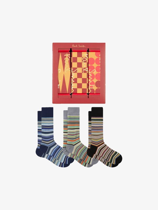 Socken "Signature Stripe" schwarz