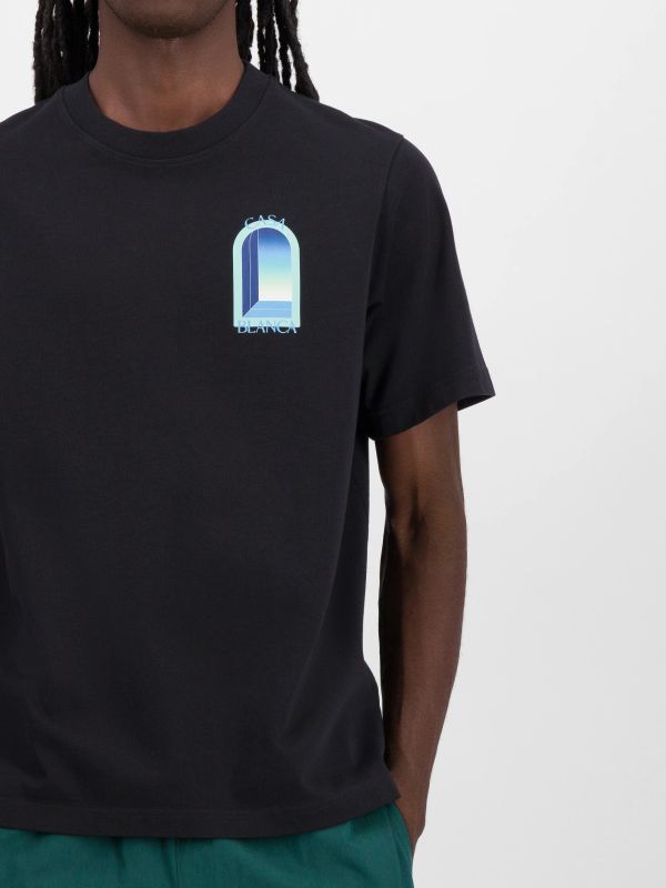 T-Shirt "L'Arche" noir, CASABLANCA