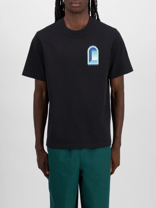 T-Shirt "L'Arche" noir, CASABLANCA