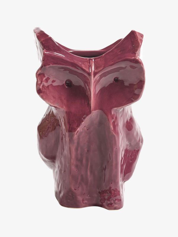 Owl Vase AFTER MIDNIGHT - MARNI aubergine
