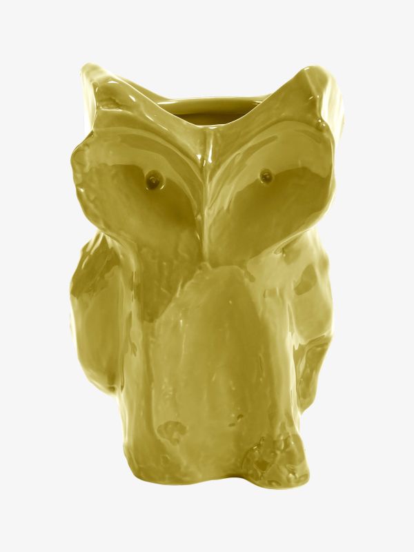 Owl Vase AFTER MIDNIGHT - MARNI jaune