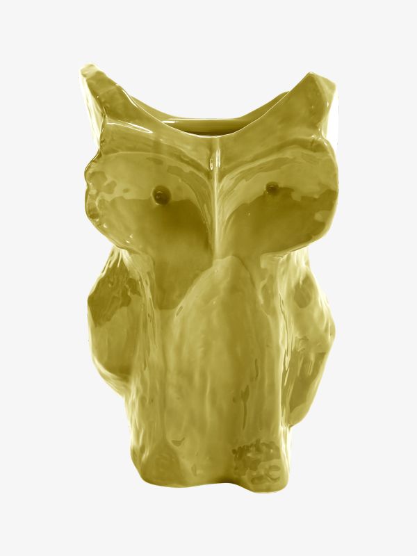Owl Vase AFTER MIDNIGHT - MARNI jaune