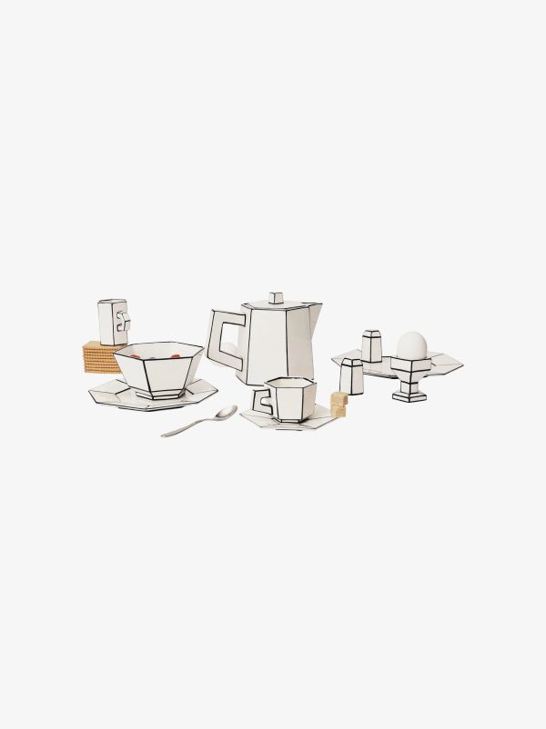 Set de sel et de poivre CARTE BLANCHE blanc cassé, SERAX