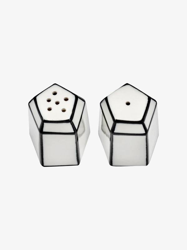 Set de sel et de poivre CARTE BLANCHE blanc cassé