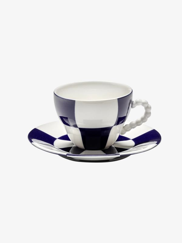 Tasse et soucoupe FÊTE DES BÊTES bleu