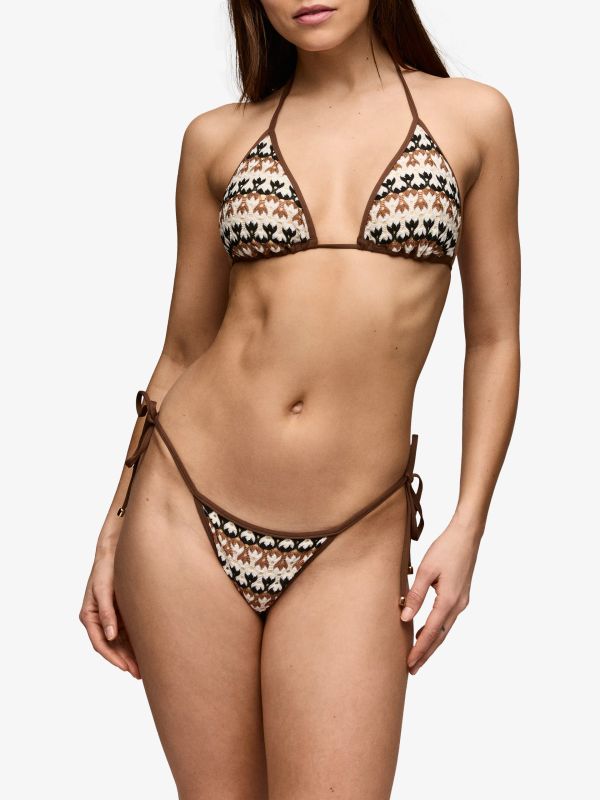 Bikini Top "Biles" braun klein gemustert, SARDA