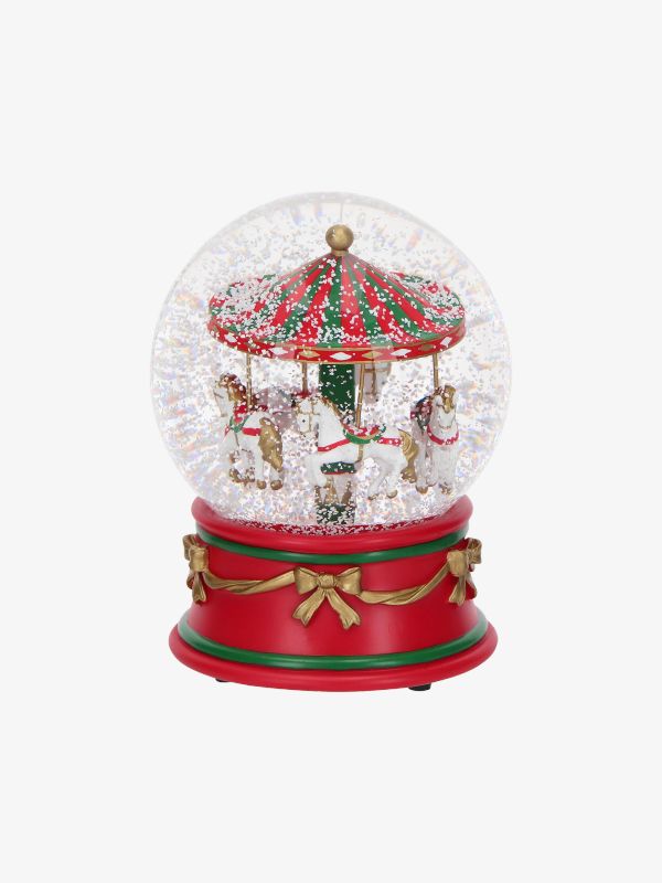 boule à neige rouge