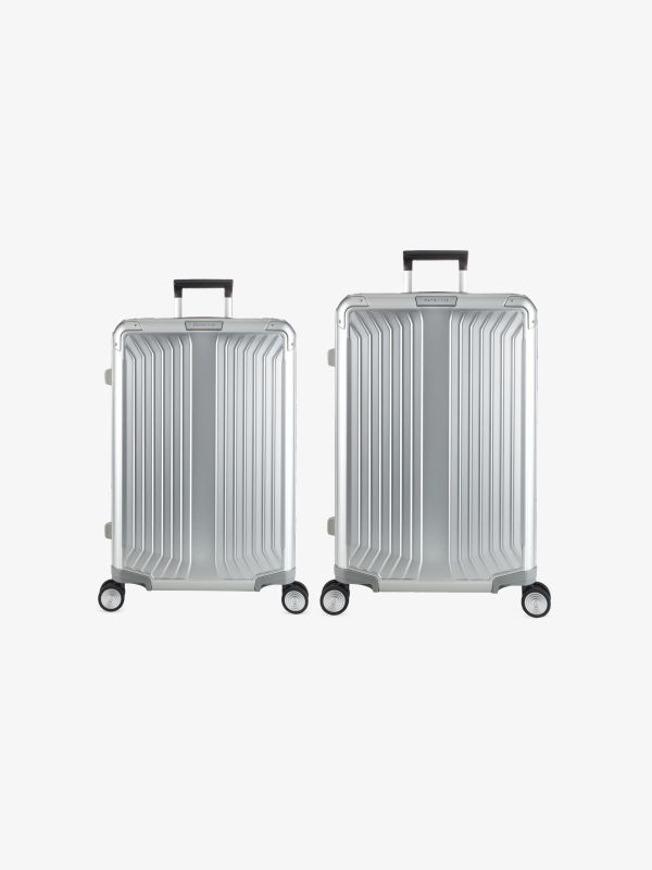 Hartschalenkoffer CHECK-IN LITE-BOX ALU silberfarben, SAMSONITE