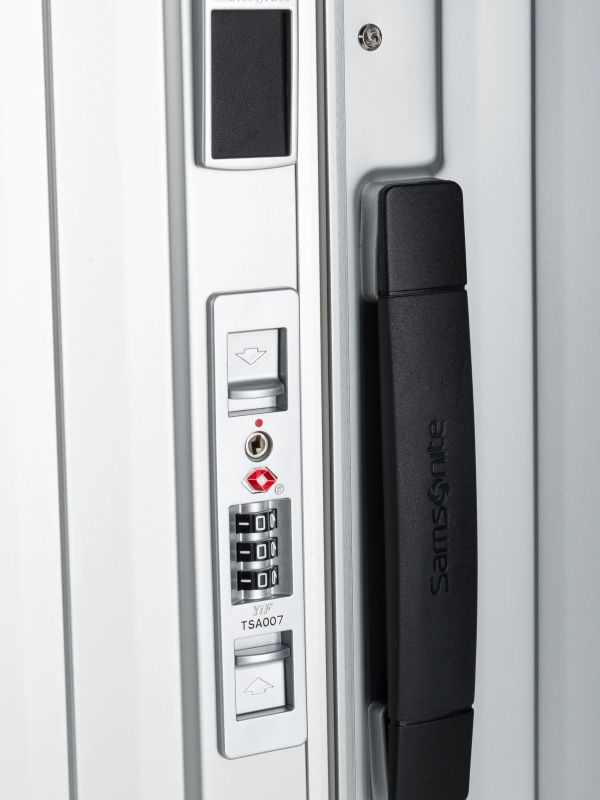 Hartschalenkoffer CHECK-IN LITE-BOX ALU silberfarben, SAMSONITE