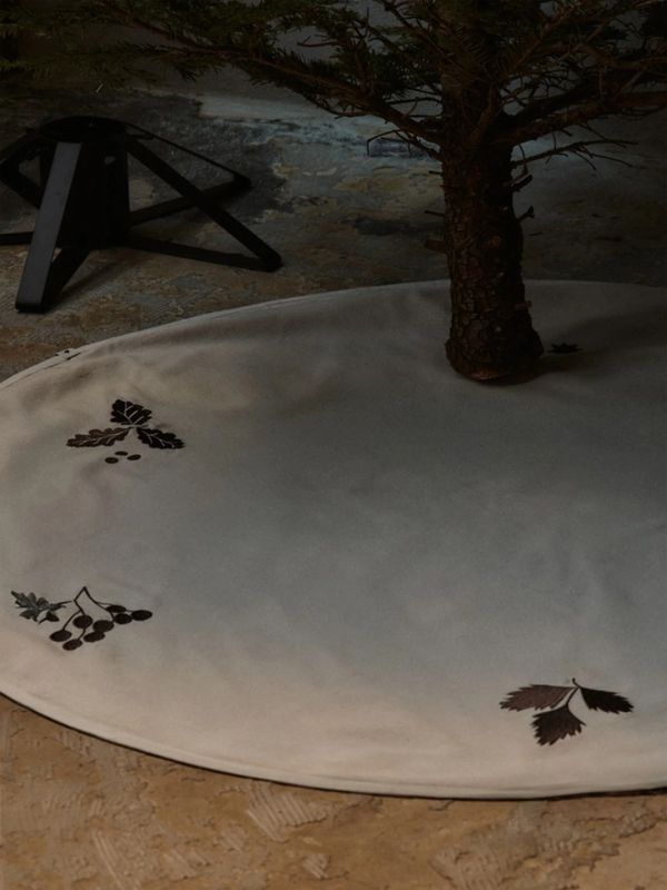 Couverture « sapin de Noël » Oak laiton, FERM LIVING