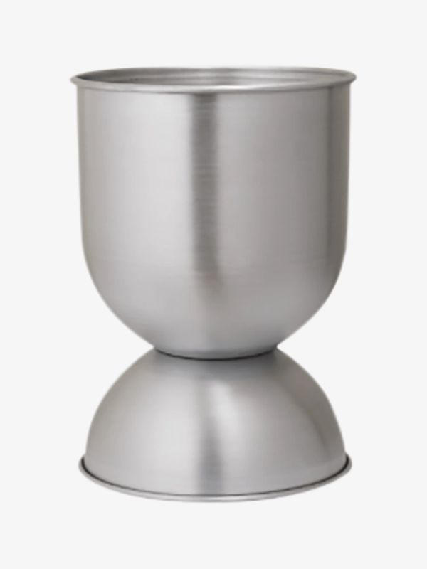Pot de sable argentée
