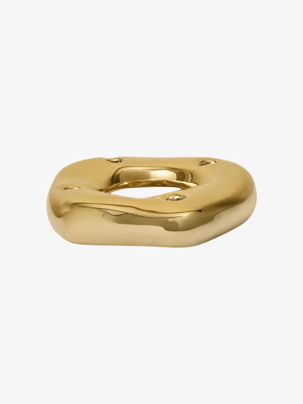 bougeoir Bellure Ring jaune dorée