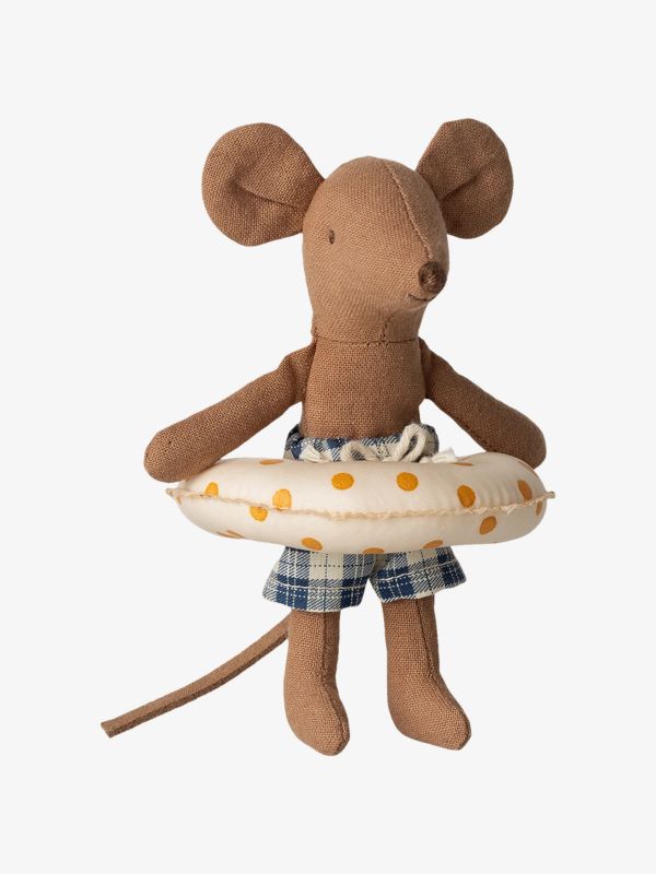 poupée de chiffon "Strandmaus mit Schwimmreifen - Kleiner Bruder"