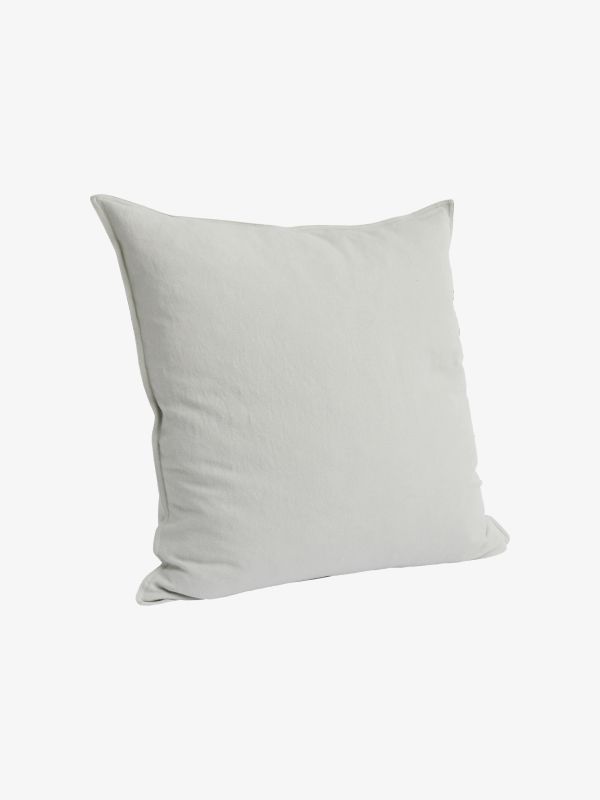 Housses de coussins avec remplissage LINEN gris métallisé