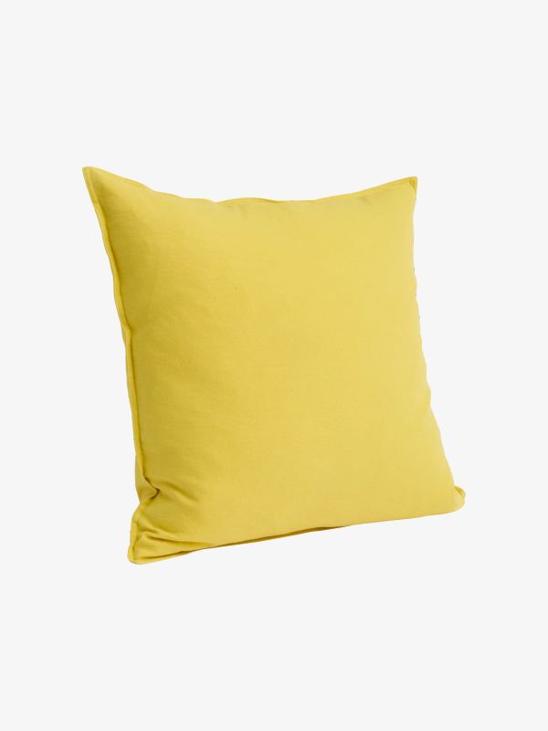 Housses de coussins avec remplissage LINEN jaune clair