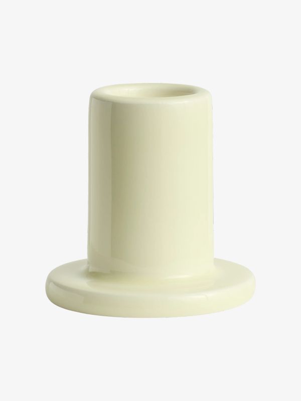 Porte-bougie Tube jaune clair