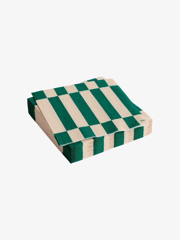 Serviettes de table PATTERN vert