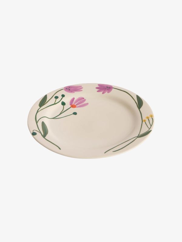 Assiette LA PITTURA blanc/à petits motifs, HAY