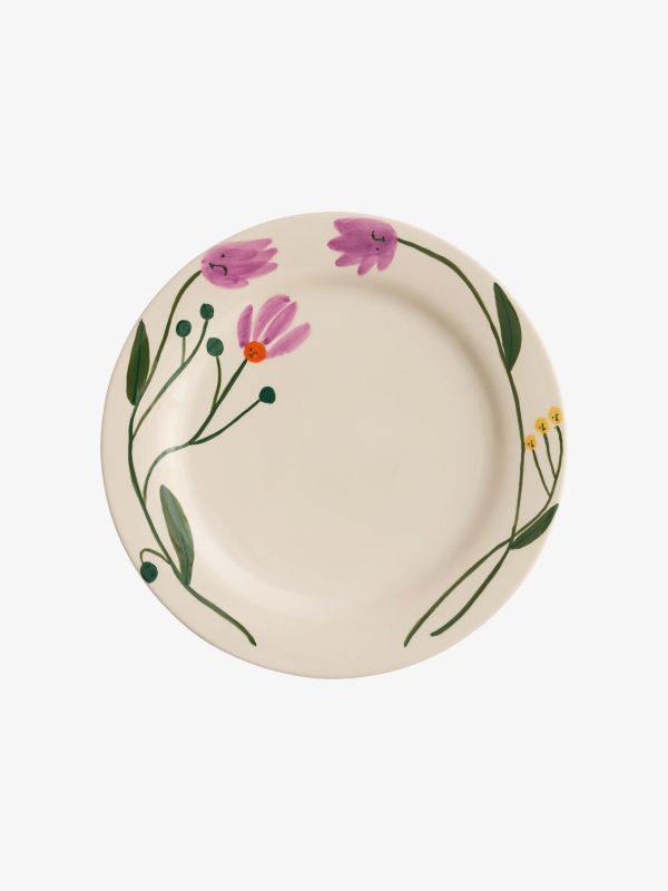Assiette LA PITTURA blanc/à petits motifs