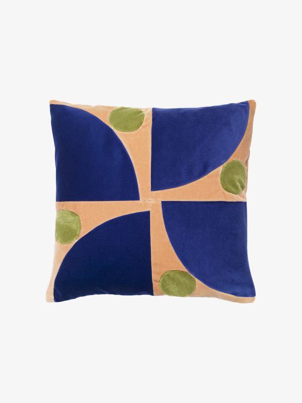 Housses de coussins avec remplissage JOSEFINE indigo