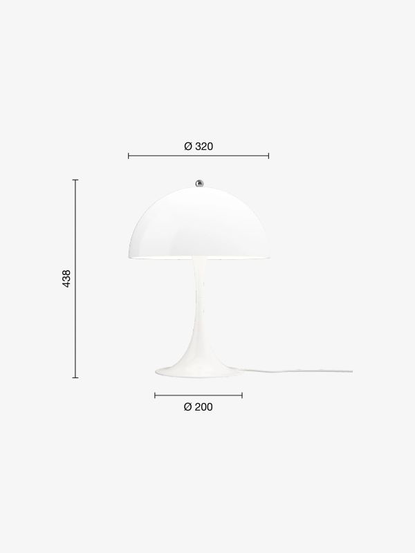 Tischlampe PANTHELLA 320 weiss, LOUIS POULSEN