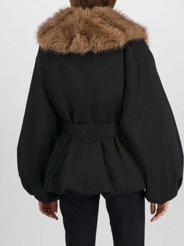 Manteau mi-saison noir, ROTATE